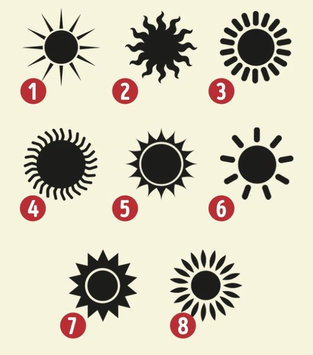 Тест: Выберите солнце и узнайте секретную особенность своего характера Db34d910