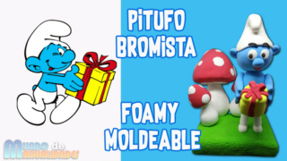 Pitufo Bromista en Foamy Moldeable Marco14