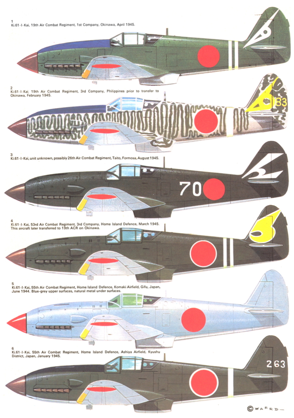 KAWASAKI KI 61 HIEN  (TONY) Ki-61-62