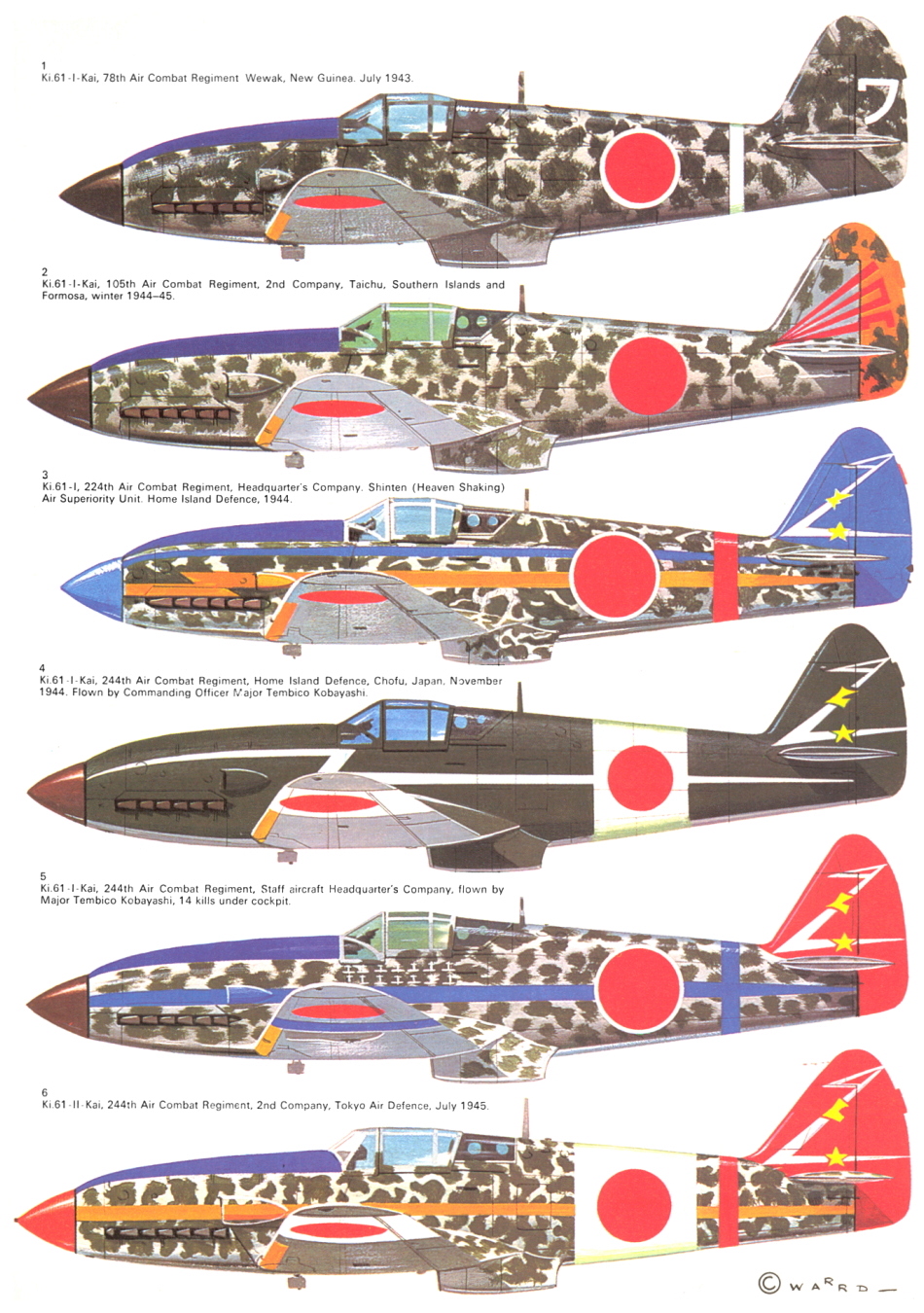 KAWASAKI KI 61 HIEN  (TONY) Ki-61-67