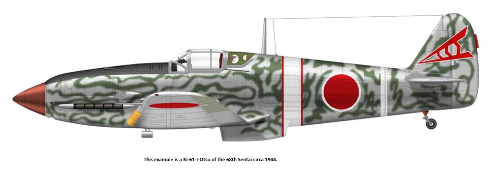KAWASAKI KI 61 HIEN  (TONY) Ki-61-69