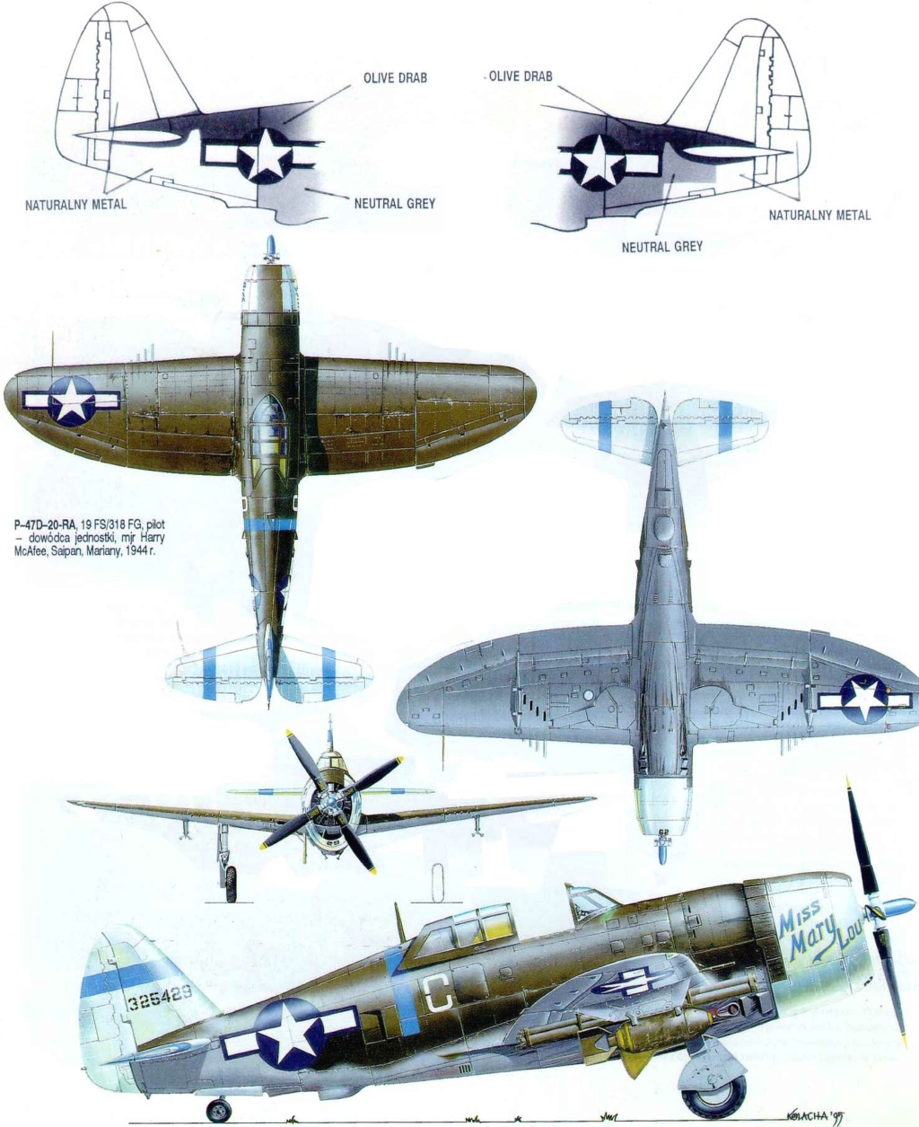REPUBLIC P-47 THUNDERBOLT P47b-611