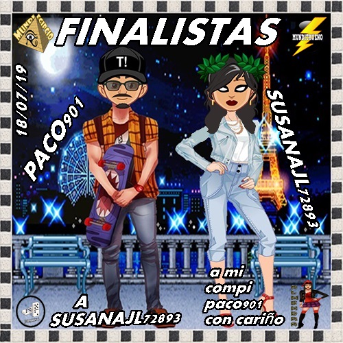 TROFEO DE DOMINO DE PAREJAS: FECHA: 18/07/19 FINALISTAS: PACO901- SUSANAJL72893 Finali44