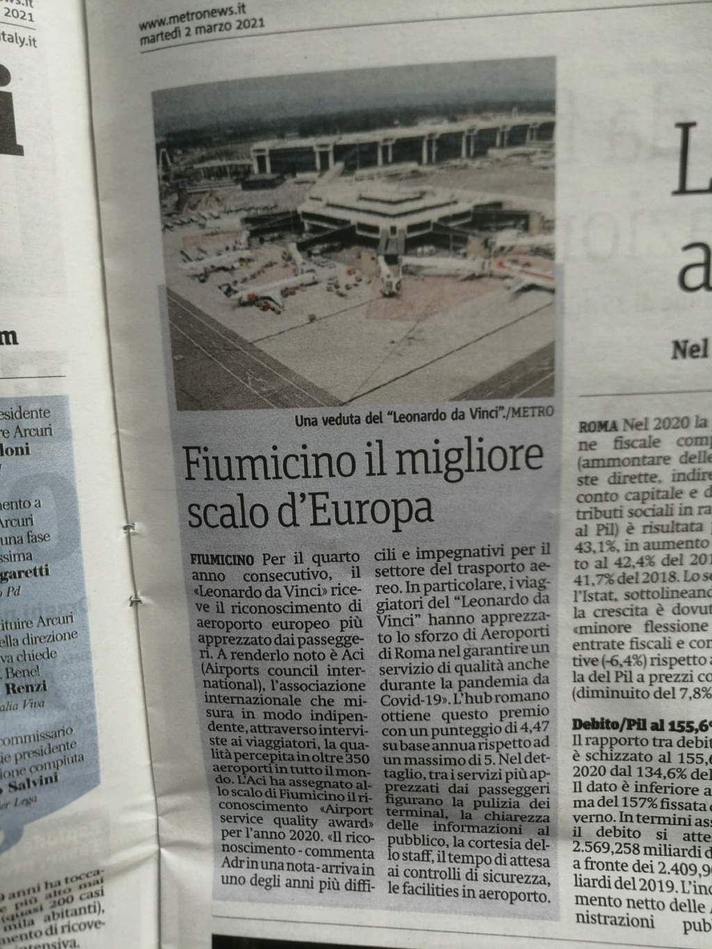 Fiumicino migliore aeroporto “al mondo” !? Bf4f3110