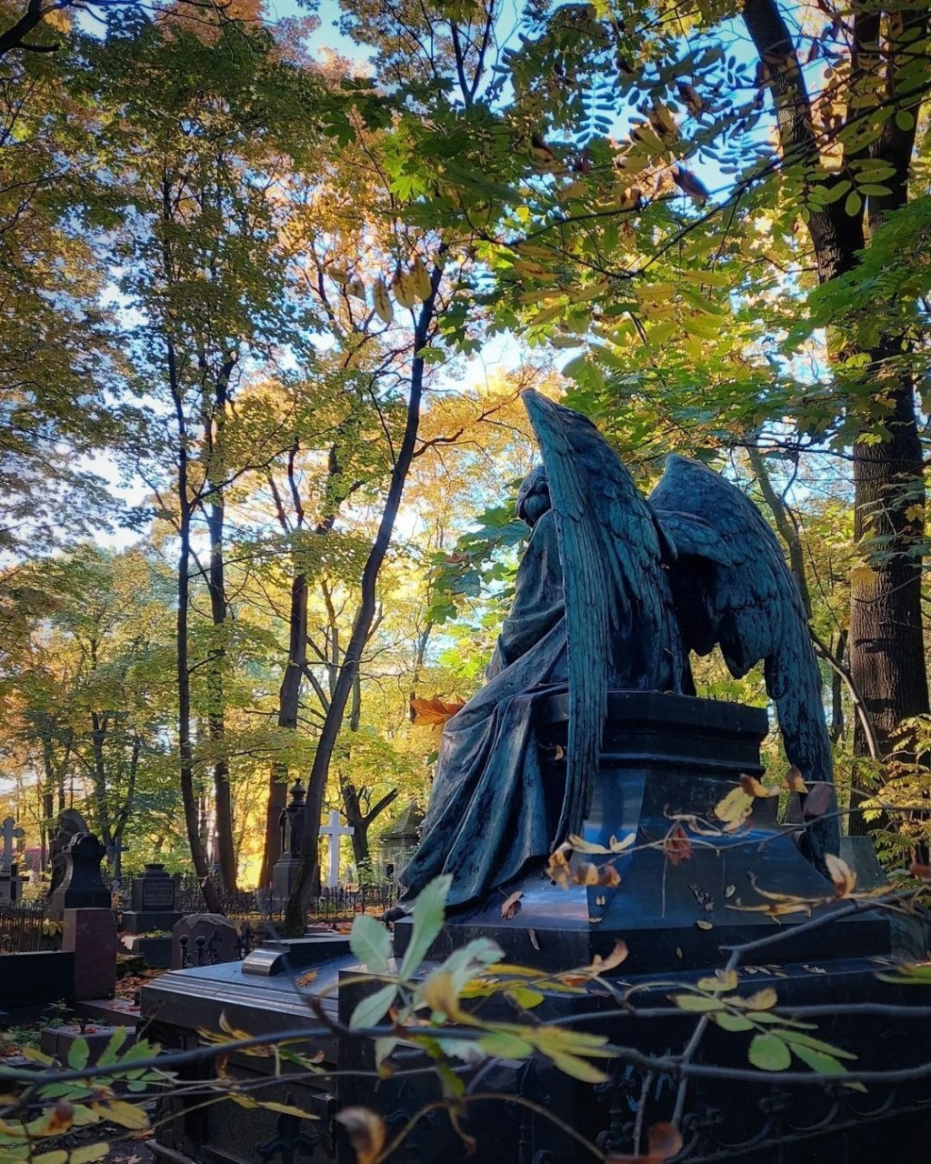 Склепы и красивые статуи на Новодевичьем кладбище  Photo654