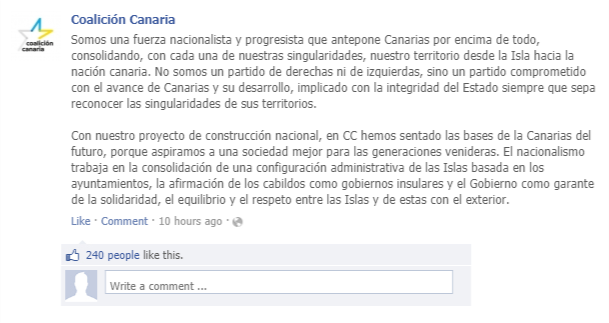 Redes Sociales de Coalición Canaria Aaowy10