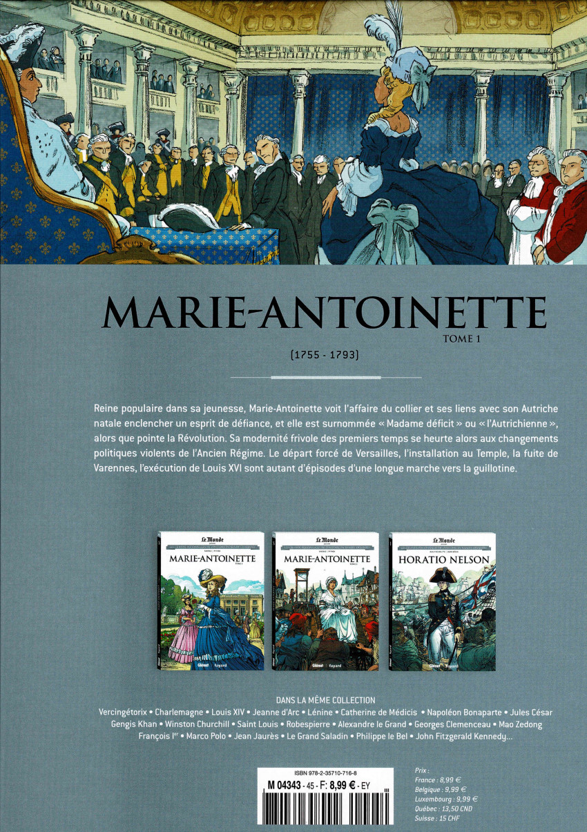 Les Grands Personnages de l'Histoire en bandes dessinées, Marie-Antoinette Les-gr11