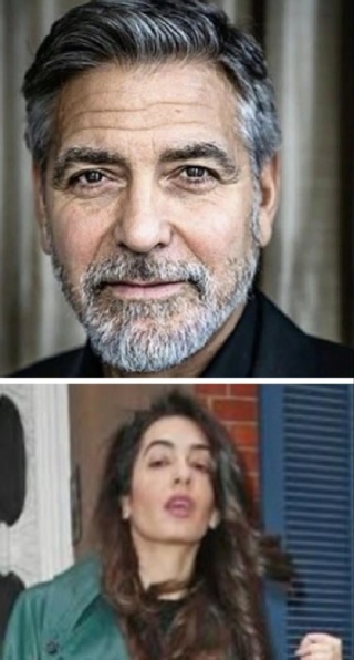 George Clooney and Ugly Amal Alamuddin