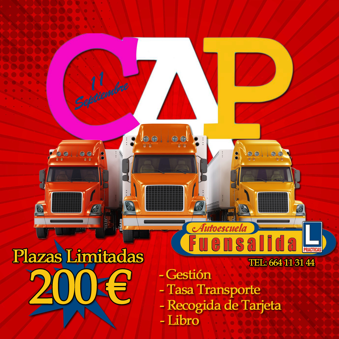 Plazas limitadas CAP septiembre 2020 Cap_se11