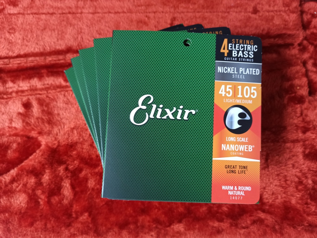 Encordoamento Elixir 45-105 4c - R$ 394 Elixir19