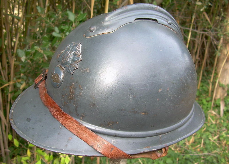 Casque Adrian Mod.15 Infanterie Boulon Marcel Boul_m10