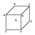 Pontos e retas em um cubo Afe78410