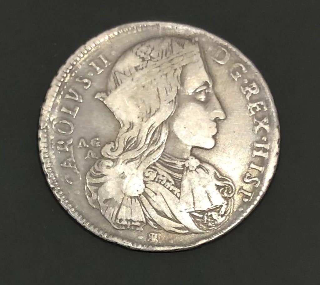 Un ducado de Carlos II de 1689, Nápoles, 100 granas del segundo tipo. Img-4610