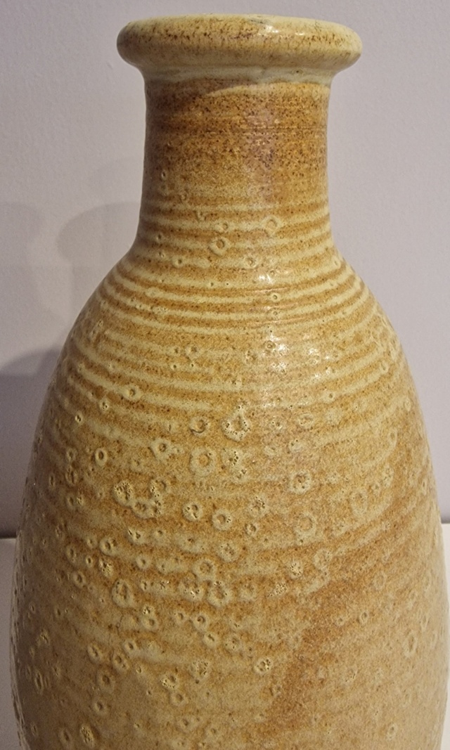 Lava Glaze Stoneware Vase - possible Japanese mark? Close_11