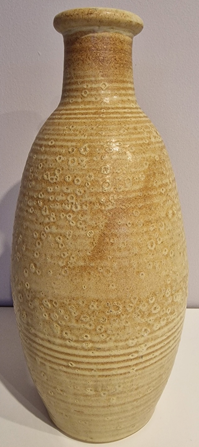 Lava Glaze Stoneware Vase - possible Japanese mark? Vase10