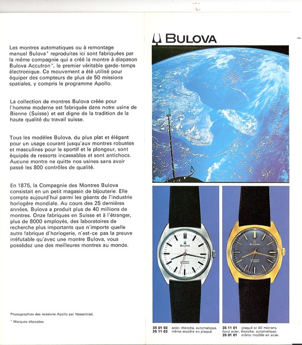bulova - Catalogue BULOVA Collection 1970 Numari38