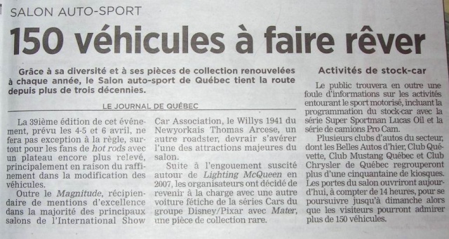 AUTO - 40e Salon auto-sport de Québec - Page 5 Salon010