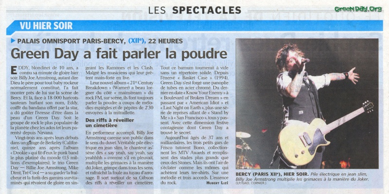 Article Le Parisien-concert Bercy 2009 Articl11