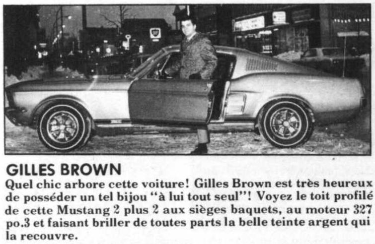 Photo d'époque avec des Mustang 1967 ou 1968 Gilles11