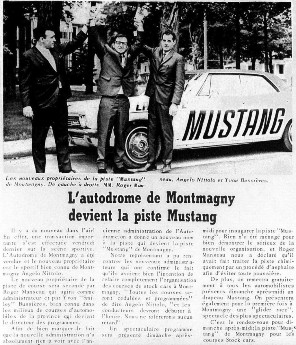 Miss Mustang a La piste Mustang en 1967 avec des Mustang 1967  Pm_26710