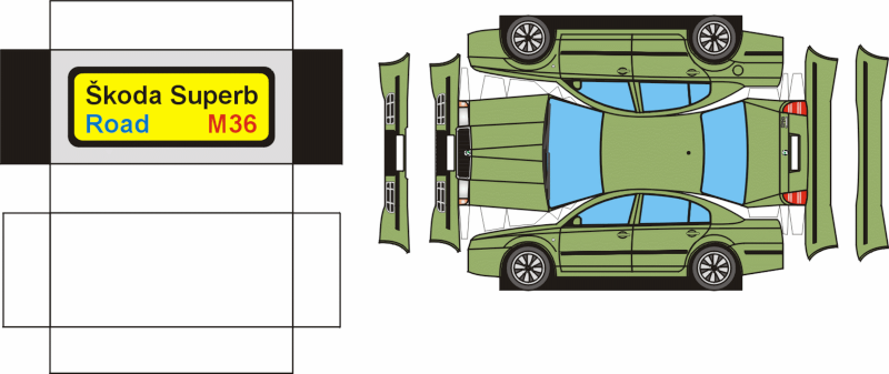 Cocotte en papier skoda et dérivés(atelier manuel) M3610