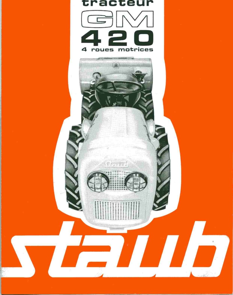 STAUB - STAUB  tracteurs :prospectus d'époque Gm_42010