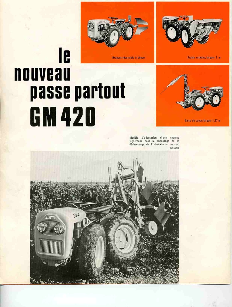 STAUB - STAUB  tracteurs :prospectus d'époque Gm_42013