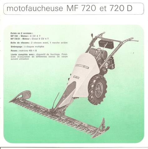 Faucheuse Motostandard MF 71