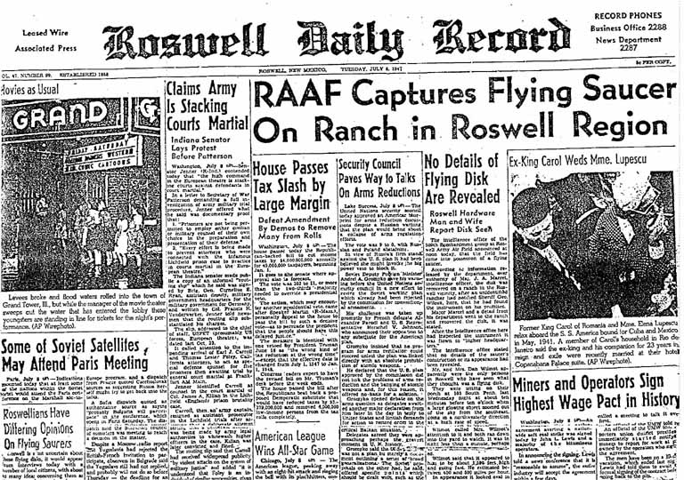 Roswell Daily Record du 9 Juillet Roswel10