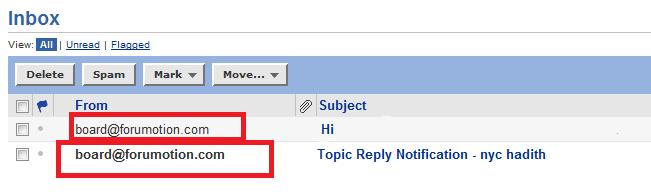 change sender name in of mails and newsletters? Forumo10