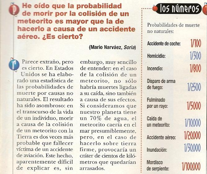 Recortes de la desaparecida revista NEWTON. 711