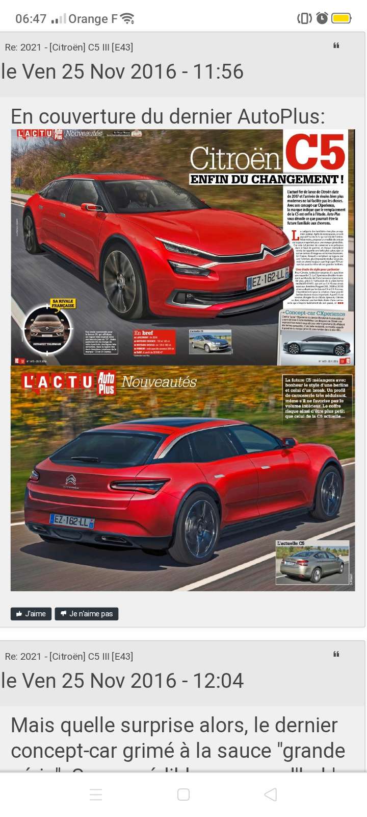 2021 - [Citroën] C5 III  [E43] - Page 25 Screen10