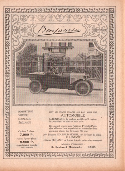 BENJAMIN / BENOVA cyclecars voiturettes - Page 18 510