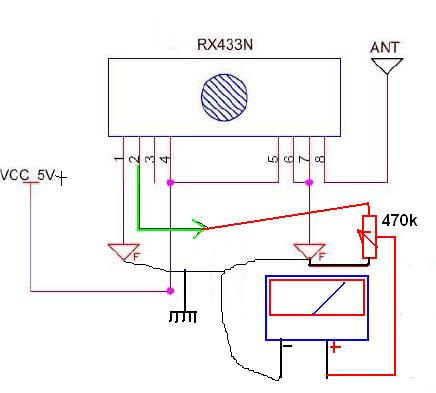 Testador de controle de portão eletronico para montar. Esquem10