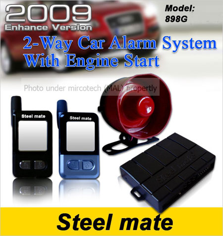 STEEL MATE 898G 2WAY LCD REMOTE START CAR ALARM *Offer* Steelm11