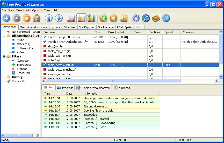 Free Download Manager واحد من أفضل برامج التحميل F10