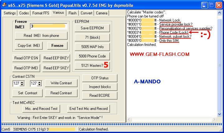 شرح لطريقة الحصول على أكواد الحماية لهواتف السيمنس Phone Code Nokia_14