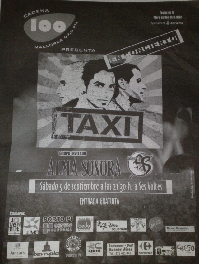 Concierto TAXI en Ses Voltes, Mallorca 2009 Taxi10