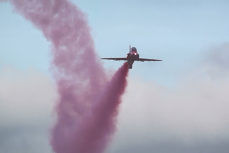 Red Arrows Display, RAF Coningsby, 16th March, Video Red_112