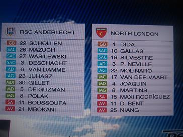 Gr 3/ Anderlecht 1-1 Arsenal 1119
