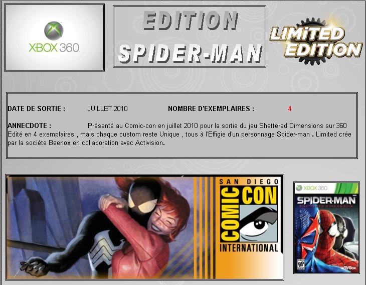 XBOX 360 : Edition SPIDER-MAN version 2010 Spider10