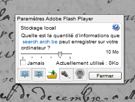 Archives belges en ligne Flash10