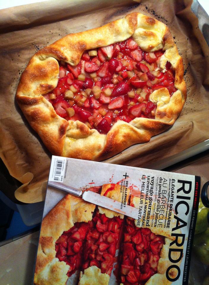 Tarte Rustique Fraises et Rhubarbe 93691810