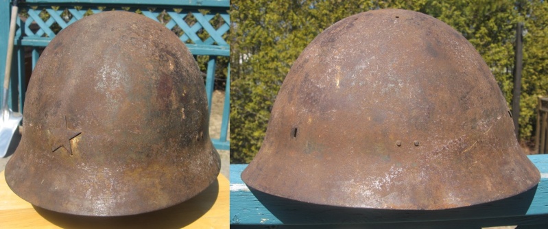 projet casque japonais WW2 terminé Casque13