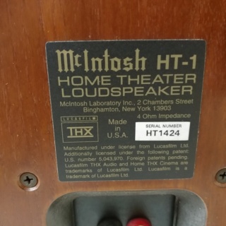 Classic McIntosh HT-1 Stereo Stand Mount USA made speaker 20200227