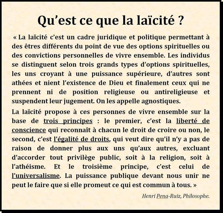 Qu'est ce que la laicité?  154