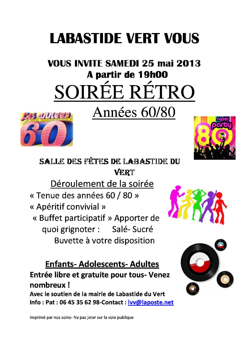 SOIREE RETRO années 60 et 80 : 25 mai 2013 Soirae10