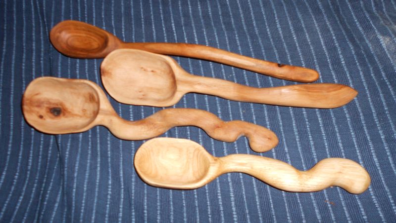 Hand Carved Wooden Spoons and such Dscn0010