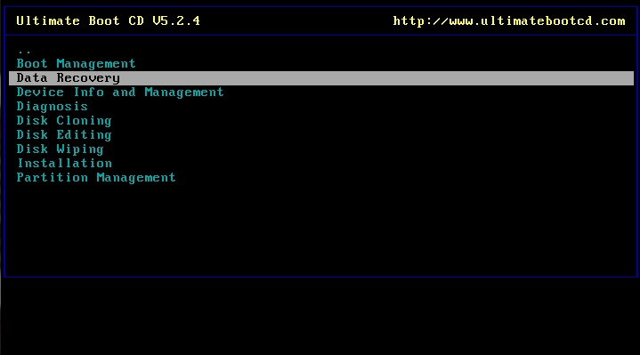 Ultimate Boot CD v5 : Tester son matériel, modifier une partition, supprimer un mot de passe de session, récupération de données... Image_11