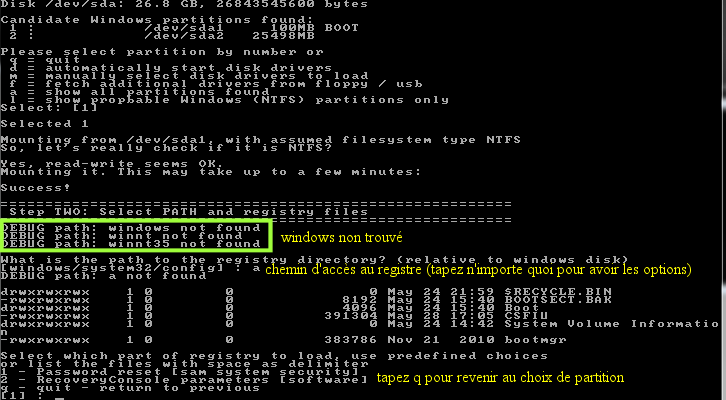 Ultimate Boot CD v5 : Tester son matériel, modifier une partition, supprimer un mot de passe de session, récupération de données... Image_16